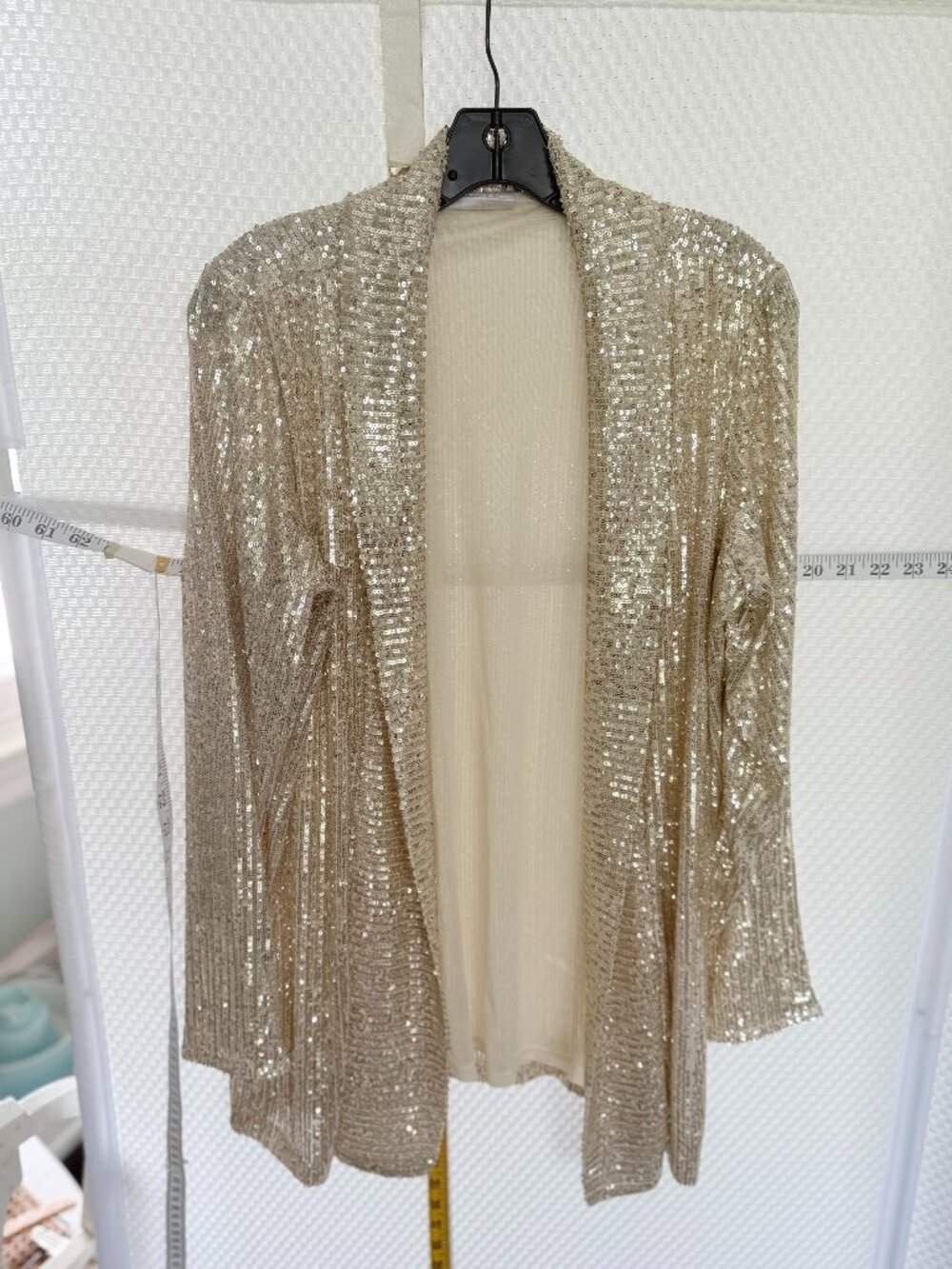 OPEN SEQUIN JACKET